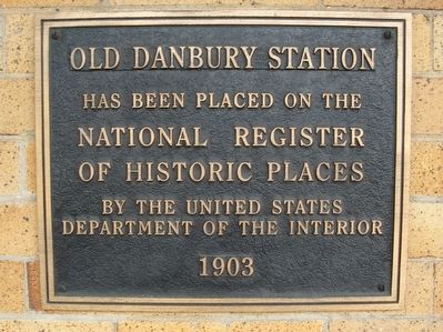 Old Danbury Station Marker image. Click for full size.