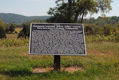 Rodman's Division, Ninth Army Corps Marker image. Click for full size.
