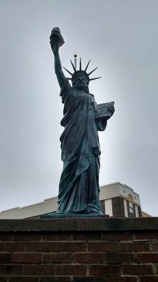 Replica of The Statue of Liberty Marker. Click for full size. Replica of The Statue of Liberty Marker image. Click for full size.