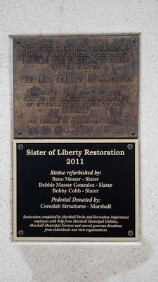 Replica of The Statue of Liberty Marker image. Click for full size.