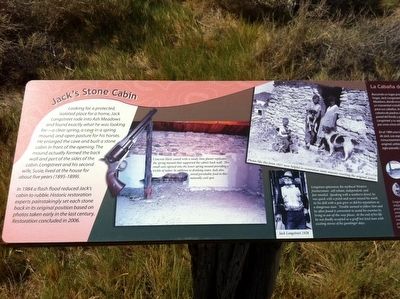 Jack's Stone Cabin Marker. Click for full size. Jack's Stone Cabin Marker image. Click for full size.