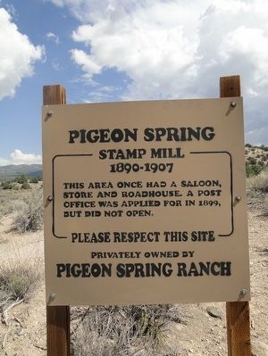Pigeon Spring Marker. Click for full size. Pigeon Spring Marker image. Click for full size.
