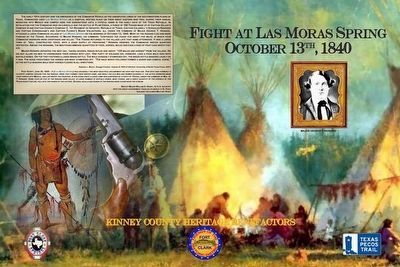 Fight at Las Moras Spring Marker. Click for full size. Fight at Las Moras Spring Marker image. Click for full size.