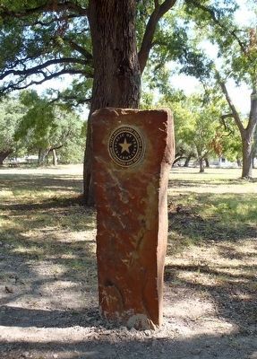 Republic of Texas Army side of monument image. Click for full size.