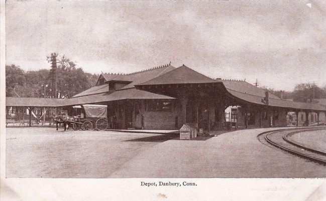 <i>Depot, Danbury, Conn.</i>. Click for full size. <i>Depot, Danbury, Conn.</i> image. Click for full size.