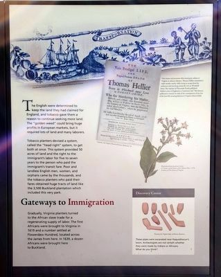 Gateways to Immigration (center panel). Click for full size. Gateways to Immigration (center panel) image. Click for full size.