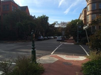 The first houses south and west of Dupont Circle Marker. Click for full size. The first houses south and west of Dupont Circle Marker image. Click for full size.