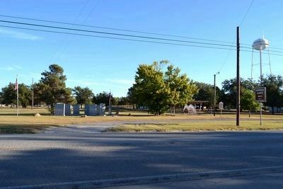 Memorial and Marker in Colquitt Williams Memorial Park image. Click for full size.