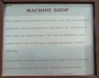 Machine Shop Marker. Click for full size. Machine Shop Marker image. Click for full size.