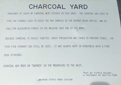 Charcoal Yard Marker. Click for full size. Charcoal Yard Marker image. Click for full size.
