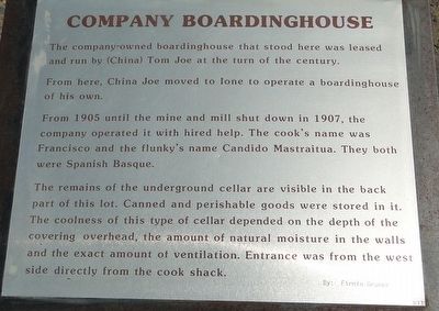 Company Boardinghouse Marker image. Click for full size.