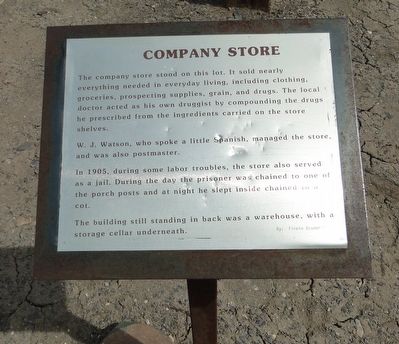 Company Store Marker. Click for full size. Company Store Marker image. Click for full size.