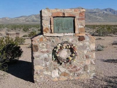 Bullfrog- Rhyolite Cemetery Marker. Click for full size. Bullfrog- Rhyolite Cemetery Marker image. Click for full size.