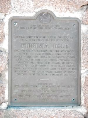 Virginia Dale Marker image. Click for full size.