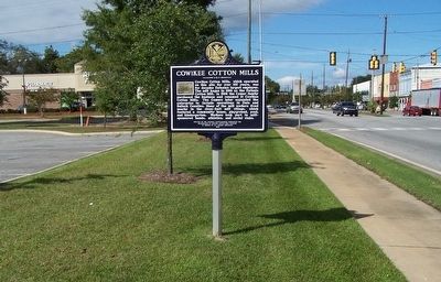 Cowikee Cotton Mills Marker image. Click for full size.