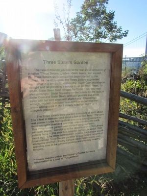 Three Sisters Garden Marker image. Click for full size.
