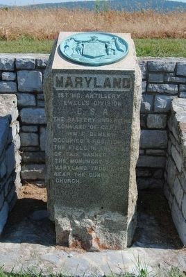1st Maryland Artillery, Ewell's Division (CSA) Monument. Click for full size. 1st Maryland Artillery, Ewell's Division (CSA) Monument image. Click for full size.