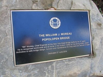 The William J. Moreau Popolopen Bridge Marker image. Click for full size.