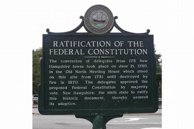 Ratification of the Federal Constitution Marker image. Click for full size.