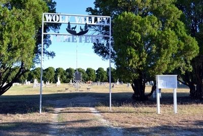 Entrance to Wolf Valley Cemetery. Click for full size. Entrance to Wolf Valley Cemetery image. Click for full size.