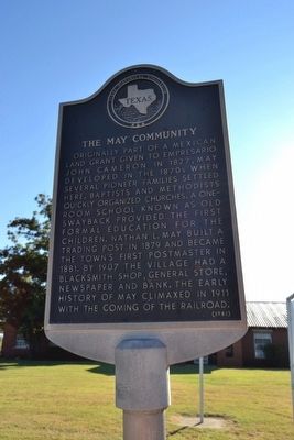 The May Community Marker. Click for full size. The May Community Marker image. Click for full size.