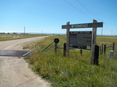Big Laramie Stage Station Marker. Click for full size. Big Laramie Stage Station Marker image. Click for full size.