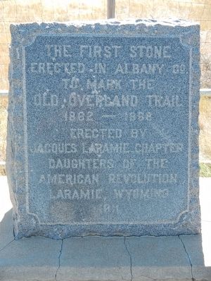 Old Overland Trail Marker. Click for full size. Old Overland Trail Marker image. Click for full size.