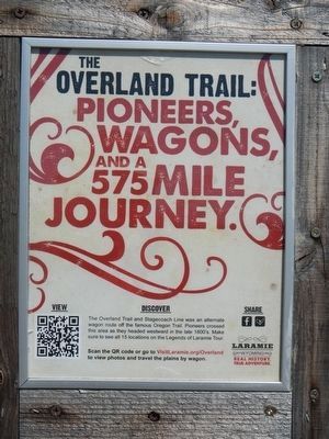 The Overland Trail (attached to The Overland Trail marker) image. Click for full size.