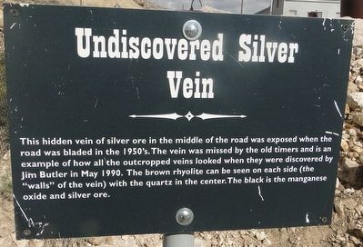 Undiscovered Silver Vein Marker image. Click for full size.