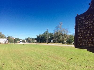 View of marker looking east on U.S. Highway 82. image. Click for full size.
