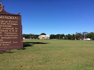 Confederate Drill Grounds near Midway Baptist Church.. Click for full size. Confederate Drill Grounds near Midway Baptist Church. image. Click for full size.