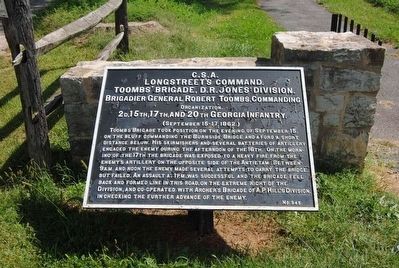 Longstreet's Command Marker. Click for full size. Longstreet's Command Marker image. Click for full size.