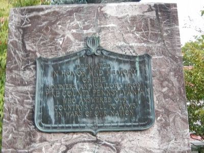 Soldiers and Sailors Memorial Marker. Click for full size. Soldiers and Sailors Memorial Marker image. Click for full size.