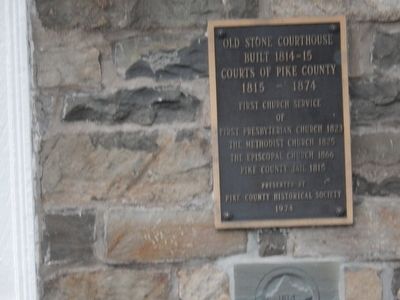 Old Stone Courthouse Marker. Click for full size. Old Stone Courthouse Marker image. Click for full size.