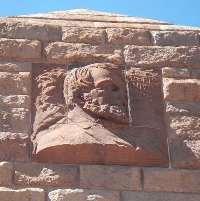 The Bas-relief Medallion of Oakes Ames by Augustus Saint-Gaudens. Click for full size. The Bas-relief Medallion of Oakes Ames by Augustus Saint-Gaudens image. Click for full size.