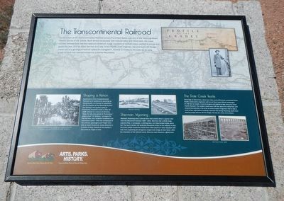 The Transcontinental Railroad Marker image. Click for full size.
