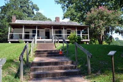 Frontier Homes Interpretive Sign<br>Along Stairway to the Mount Locust Inn image. Click for full size.