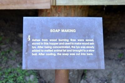 Soap Making Interpretive Sign image. Click for full size.