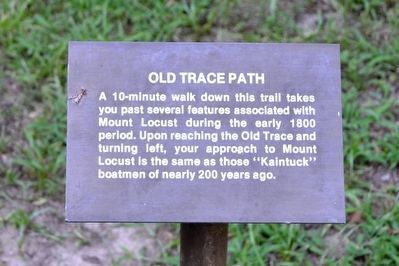 Old Trace Path Interpretive Sign image. Click for full size.