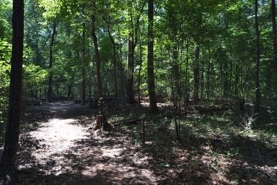 Building Materials Interpretive Sign<br>Along Trail to Old Trace image. Click for full size.