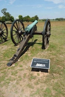 Model 1841 6-Pounder Gun and Marker image. Click for full size.