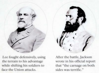 Inset - Generals Lee and Jackson. Click for full size. Inset - Generals Lee and Jackson image. Click for full size.