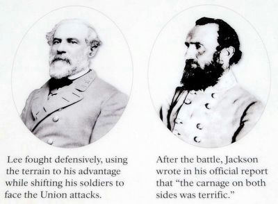 Inset - Generals Lee and Jackson image. Click for full size.
