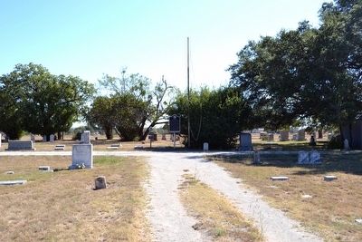 Zephyr Cemetery Marker and<br>Texas Historic Cemetery Medallion image. Click for full size.
