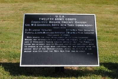 Twelfth Army Corps Marker. Click for full size. Twelfth Army Corps Marker image. Click for full size.