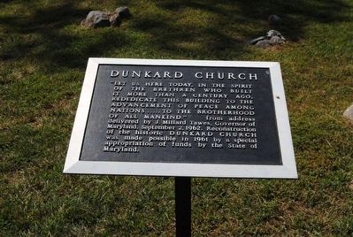 Dunkard Church Marker image. Click for full size.