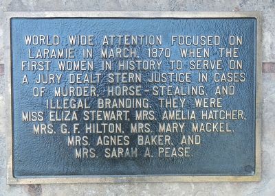 First Ladies Marker. Click for full size. First Ladies Marker image. Click for full size.
