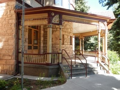 The Ivinson Mansion front entrance. Click for full size. The Ivinson Mansion front entrance image. Click for full size.