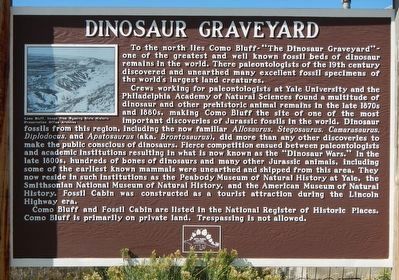 Dinosaur Graveyard Marker image. Click for full size.