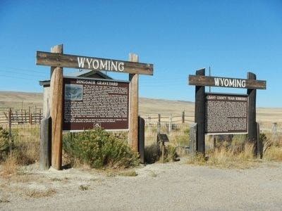 Dinosaur Graveyard Marker. Click for full size. Dinosaur Graveyard Marker image. Click for full size.